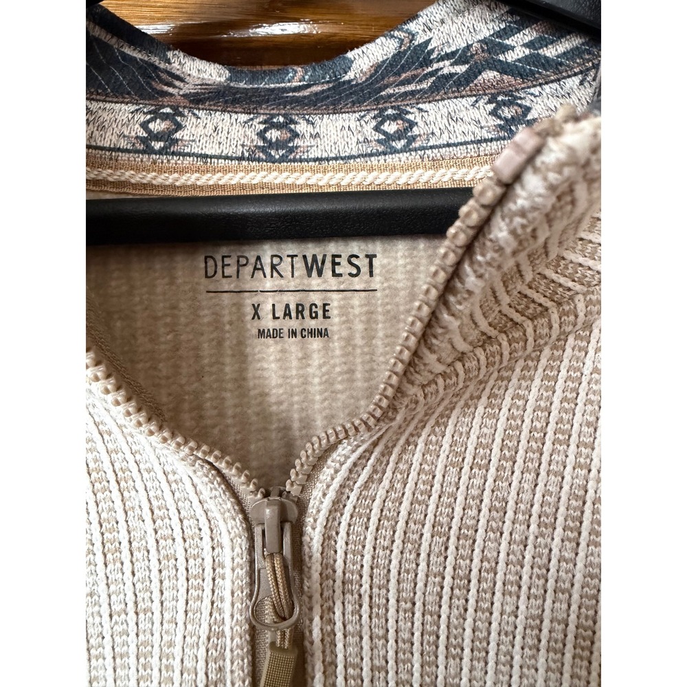 Buckle DepartWest Men's XL Quarter Zip Pullover Southwestern Pattern Sweater - Picture 4 of 8